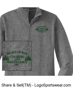 Sport-Tek� Men's 1/4 Zip Sweatshirt Design Zoom